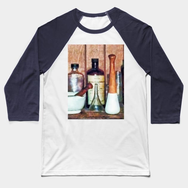 Pharmacists - Mortar and Pestle and Pestle Baseball T-Shirt by SusanSavad